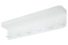 Metallischer Schlüsselhalter mit Regal | Weißer Kleiderhaken | Hakenleiste | ZW-J26-WHITE
