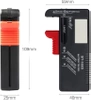 Digitaler Voltmeter | Universeller Batterie- und Akkutester | BT-168D-SCHWARZ | Batterietester