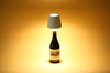 LED-Tischlampe mit eingebautem Akku | Tischlampe zum Aufstecken auf eine Flasche | HJA47-WEISS