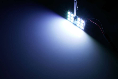 RGB-LED-Panel-Kit | 2 LED-Panels 12 SMD 5050 RGB | Farbfernbedienung | C5W- und W5W-Adapter