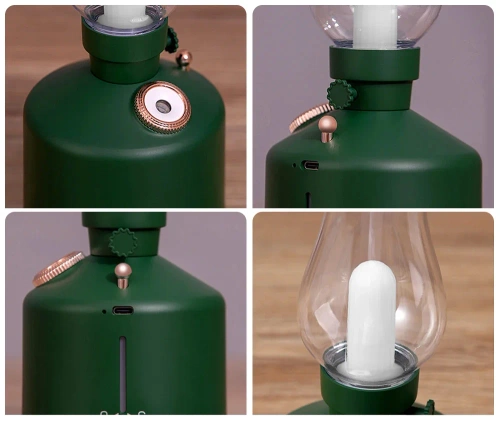 Luftbefeuchter LED | Ultraschall-Luftbefeuchter mit Nachtlichtfunktion | LA-0621-GREEN