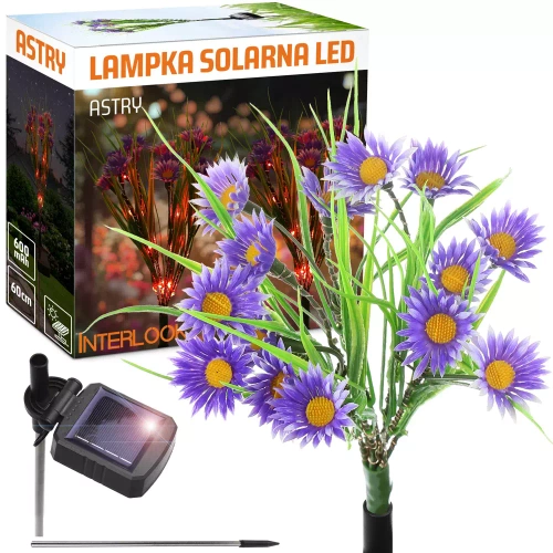 Solarblume | Solar-LED-Gartenlaterne Astra | 60 cm, 600 mAh | FLD-13-P