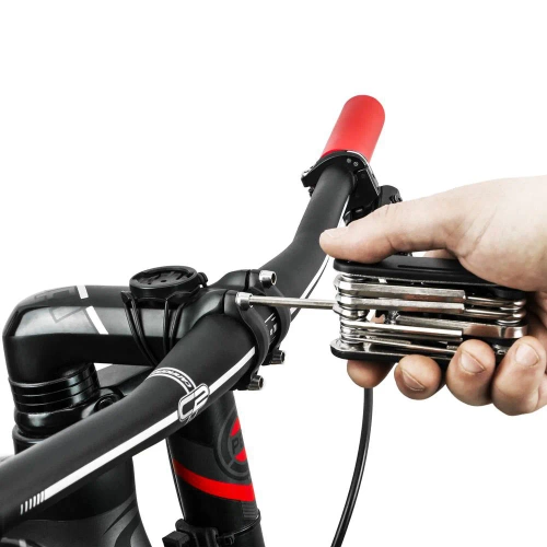 Fahrrad-Multitool - Inbusschlüssel, Aufsätze, Steckschlüssel | Werkzeuge 16-in-1 | Schlüsselset | MFT-16in1
