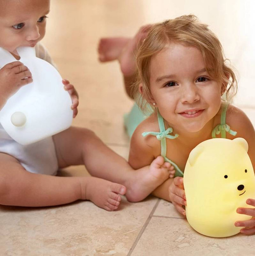 Silikon-LED-Nachtlicht für Kinder | Bärchen LED | IR-Fernbedienung | NL-04
