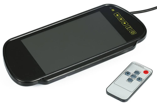 Monitor 7" im Rückspiegel PZ707 mit TFT LCD Fernbedienung 12V | PZ707