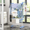 Wäschetrockner | Vertikaler Kleiderständer | Horizontaler Wäschetrockner | TW-116-BLUE
