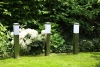 Gartenstandlampe, quadratischer Pfosten für E27-Glühlampe | 230V Stromversorgung, Edelstahl | Inox, 65cm | LLF-65CM