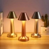 Berühren Sie die Nachttischlampe mit einstellbarer Lichtfarbe | USB-Lampe | HJA12-SILVER | Kabellose Tischlampe