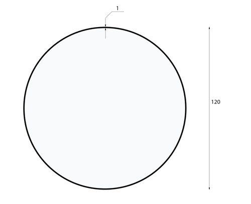 LED-Pendelleuchte | 120 W | rund geschlossen | Aluminium | CCD flimmerfrei | Ø 120x6 cm | LPL-005