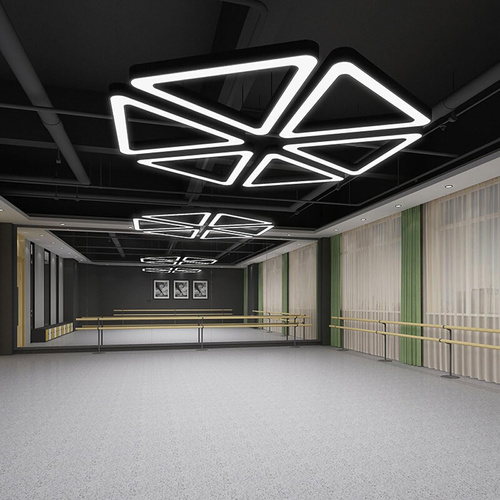 Deckenleuchte Pendelleuchte LED 50W | dreieckig | Aluminium | flimmerfrei | Φ80x6 | LPL-006