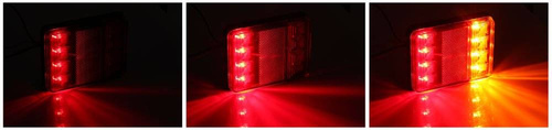 12V | PAAR Komplette LED-Heckleuchten für Anhänger, Auflieger, Landmaschinen | E4-Zulassung