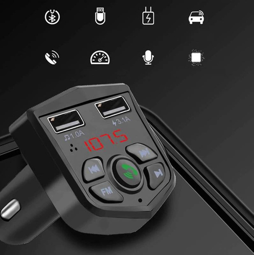 Multifunktionaler FM-Transmitter 4-in-1 | BC803-Black