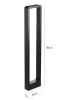 Moderne Stehleuchte für den Garten, LED-Säule | Aluminium 80cm, IP54, 10W=1200lm | LLM-80CM
