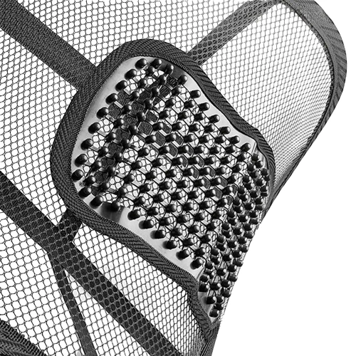 Rückenstütze fürs Auto | Ergonomische Lendenstütze | Rückenstütze für Stuhl oder Sessel | GLY-440-SCHWARZ