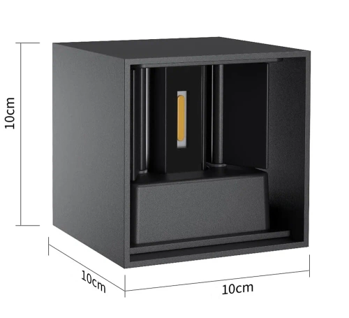 LED-Außenwandleuchte für Garten | Up & Down | 6 W, IP65 | BD-C035