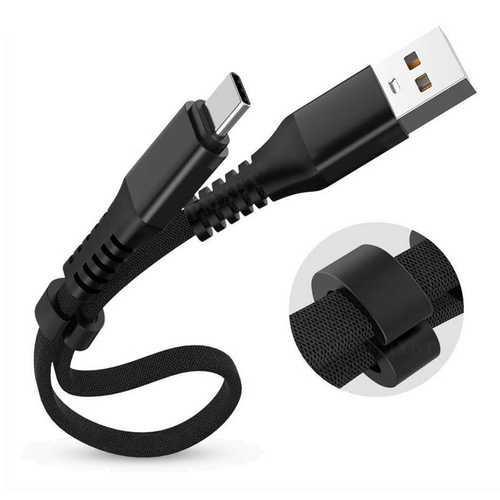 Kurzes USB-Kabel - USB-C Quick Charge 3.0 | 30 cm | Datentransfer, Android Auto | UC-020-TPC