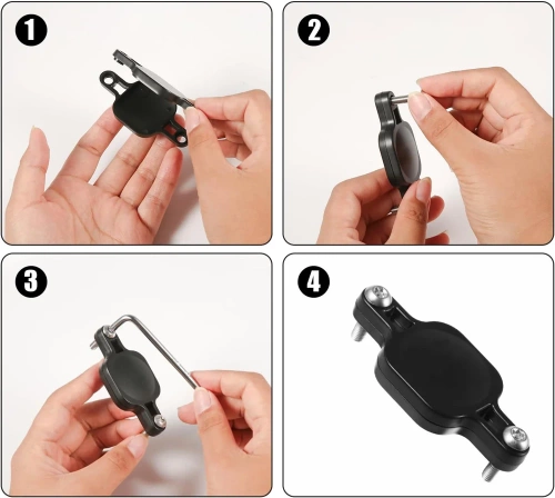 Fahrradhalterung für AirTag | Halterung für Ortungsgerät | BAT-463-black