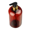Seifen-Gelspender 500ml | Edle braune Pumpflasche | XH35-BRAUN