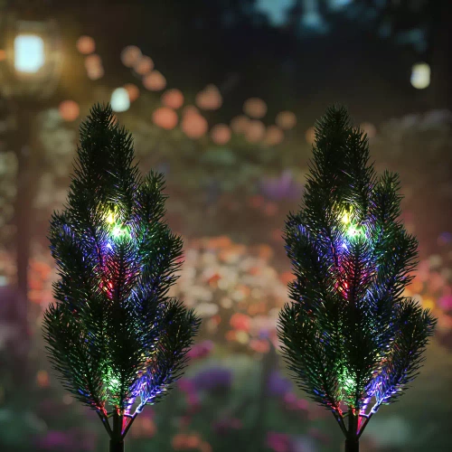 LED-Gartenleuchte Solar Tannenbaum | 66 cm, 600 mAh | FLD-34