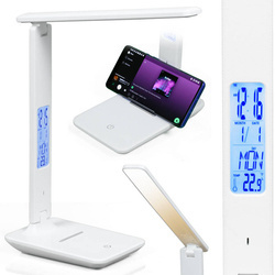 LED-Schreibtischlampe mit Display | Moderne Nachttischlampe, Schreibtischlampe oder Schullampe | FX-015A