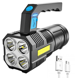 Multifunktions-LED-Taschenlampe mit Suchscheinwerfer und integriertem Akku | 1000lm, 4 Leuchtmodi, bis zu 8 Stunden | TL-2056