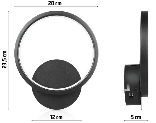 Runde Wandleuchte | Minimalistische Wandlampe | YG-W005-B
