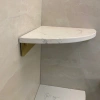 Eckregal Badezimmer | Marmor Kosmetikregal | TBD-211-WEISS