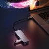 USB-C Hub mit 3x USB + SD + TF Kartenleser | Typ C 5-in-1 Adapter, Splitter | HUB
