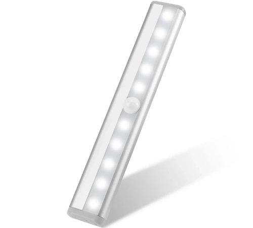 Kabellose Unterbauleuchte mit Bewegungs- und Dämmerungssensor | Magnetische Nachtlichtlampe zur Beleuchtung von Räumen | C1565-WEISS