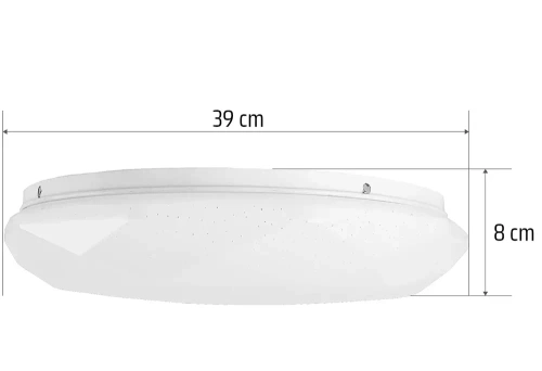 LED-Deckenleuchte | Sternenfunkel-Effekt | 2200 lm 24W | RLB-C24W-B