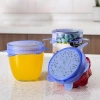 Universelle Silikonabdeckungen | Set flexibler Abdeckungen | FLR-6PCS-BLUE