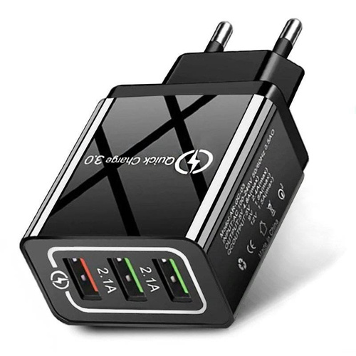 Schnellladegerät mit 3 USB-Anschlüssen | Quick Charge 3.0 | CA-001