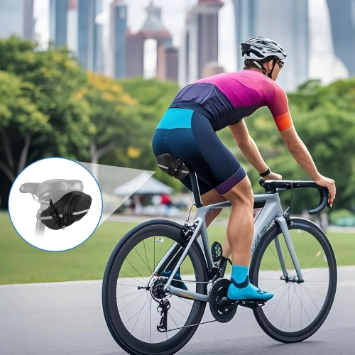 Multifunktionales Reparaturset | Fahrrad-Service-Werkzeuge in einer praktischen Tasche | Set mit Schlüsseln und Flicken für die Fahrradreparatur | ZUHE-AIO