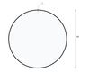 LED-Hängeleuchte 100W | rund | Vollaluminium | flimmerfrei | Φ100x6 | LPL-005