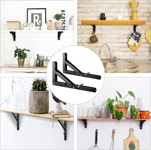 Klappbare Regalhalterungen | Klappbare Regalträger | FB-A30CM-BLACK | Regalhalterung