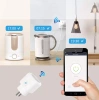Intelligente WLAN-Steckdose | Kompatibel mit Google Assistant und Amazon Alexa | Steuerung über Smart Life oder Tuya Smart | Typ Schuko | Wattmeter, Zeitschaltuhr | SM-P16