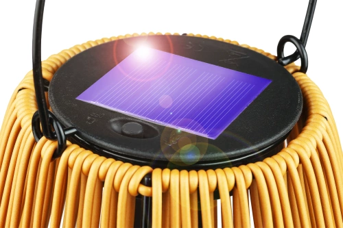Kabellose Solarlampe | Gartenlampe mit Halterung | JX21-Bambus