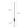 Moderne Wandleuchte, LED-Wandlampe | 15W, 100cm, 3000K, 2000lm | DH-90CM-15W