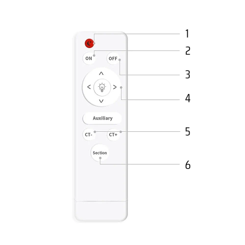 Moderne Deckenleuchte mit variabler Lichtfarbe | Modernes Design | Fernbedienung | RLS-C32W-B