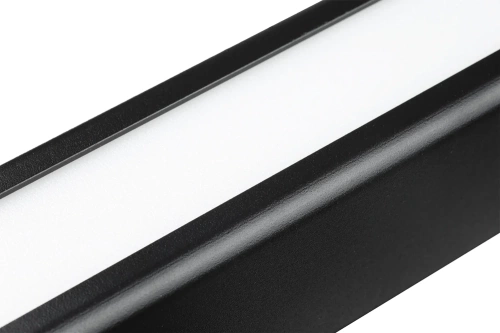 LED-Pendelleuchte | rechteckig, 150 cm, 60 W, Fernbedienung | schwarz | SX41-150CM-60W-BK