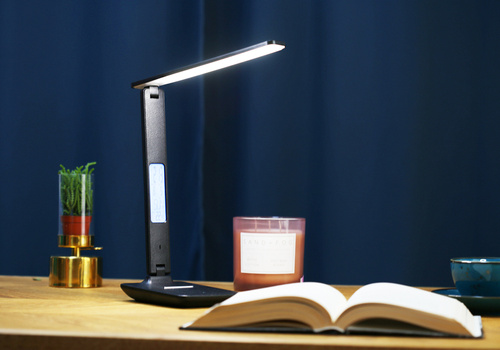 LED-Schreibtischlampe mit Display | Moderne Nachttischlampe, Schreibtischlampe oder Schullampe | FX-015A