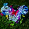 Solar-Gartenlampe LED Schmetterling Kugel hängend | 52 cm, 600 mAh | FLD-06-C
