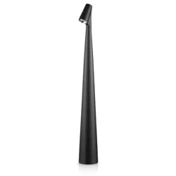 Tischlampe 43cm | Kabellose Nachtlampe mit integriertem Akku | Lampe mit Touch-Steuerung | HMS-455-SCHWARZ
