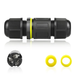 Wasserdichte Kabelmuffe IP68 | 3-polige Schraubverbinder 450 V 24 A für Kabel 4–11 mm | M684-mini