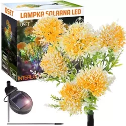 LED-Gartenleuchte Solar Blume Oset | 65 cm, 600 mAh | gelb | FLD-14-YELLOW