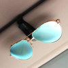 Brillenhalter für Auto Sonnenblende, Sonnenbrillen Brillen mit Kartenkarten Clip