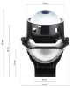 Bi-LED-Linsenset 3,0" | 6000K 65W 16000lm