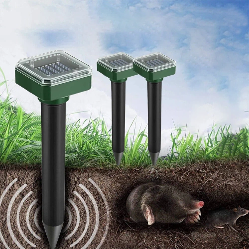 Tierschreck Solarbetriebener Spike | 2 Stück | YSJ-1265-SCHWARZ