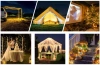 Solar-Girlande, Gartenleuchte zum Einstechen | 200 LED-Lampen, 20m | warmweiß | FLD-200LED-WW