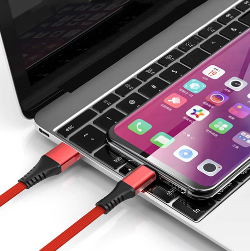 Kurzes USB-Kabel - USB-C Quick Charge 3.0 | 30 cm | Datentransfer, Android Auto | UC-020-TPC